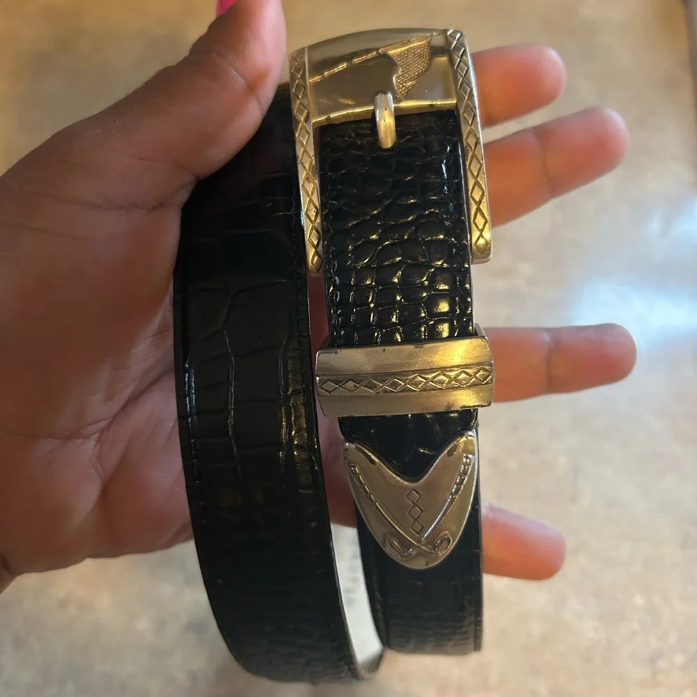 Men’s Belt Golf Genuine Full-Grain Cowhide Leather Designer Dress